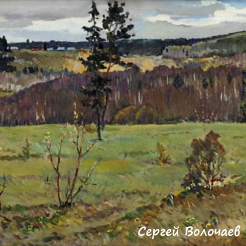 9_Облачный день. 1970. Холст, масло. 51 х 95