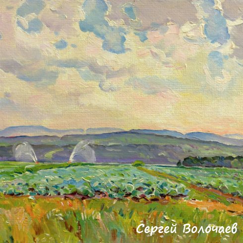 110_Капуста. 1988. Картон, масло. 40 х 50