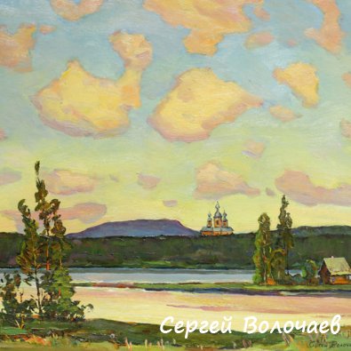 160_Звон колоколов. 1991. Картон, масло. 45 х 50