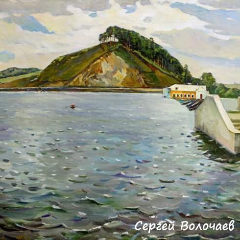 37_Михайловский пруд. Гора Кукан (гора Любви). 1979. Холст, масло. 65 х 80