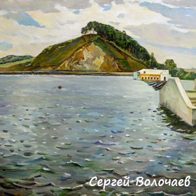 37_Михайловский пруд. Гора Кукан (гора Любви). 1979. Холст, масло. 65 х 80