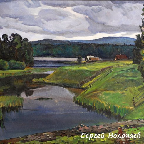 97_Сумерки. 1986. Картон, масло. 65 х 80