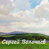 107_Солнце сквозь тучи. 1987. Картон, масло. 39,5 х 49,5
