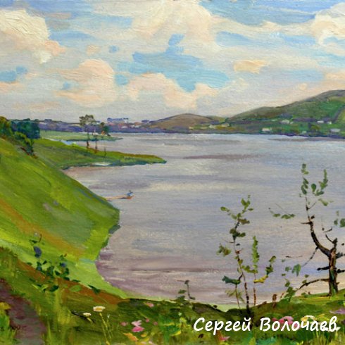 142_Пригород. 1990. Картон, масло. 39,5 х 50,5