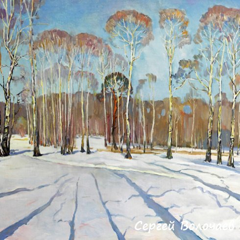 170_Березовая роща. 1995. Холст, масло. 71 х 86