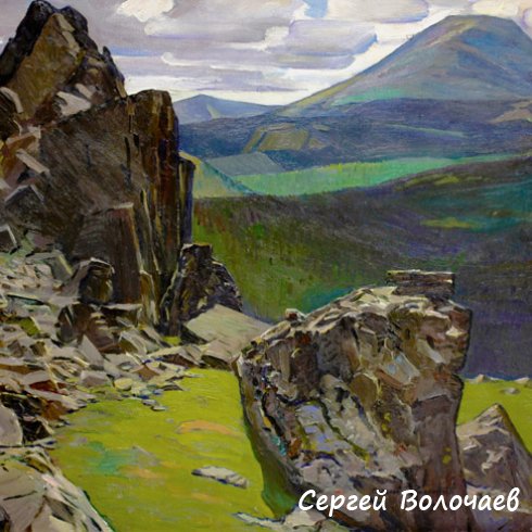 028_Гора Косьва. 1978. Холст, масло. 65 х 80