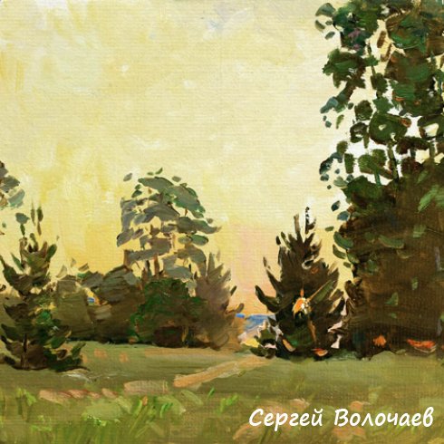 62_Раннее утро. 05.30. 1981. Картон, масло. 40 х 50