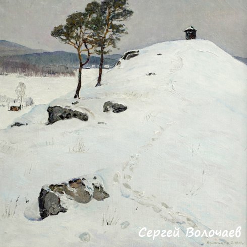 023_Гора Лысая. 1977. Холст, масло. 39 х 39