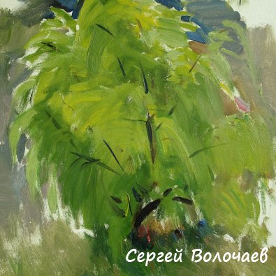 246_Этюд. 1968г., К.м., 25х34 см