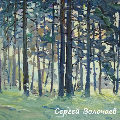 249_(8). Утро в лесу. 1989г., к.м.,25,5х20см