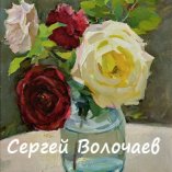 003_Розы. 1960. Картон, масло. 40 х 30